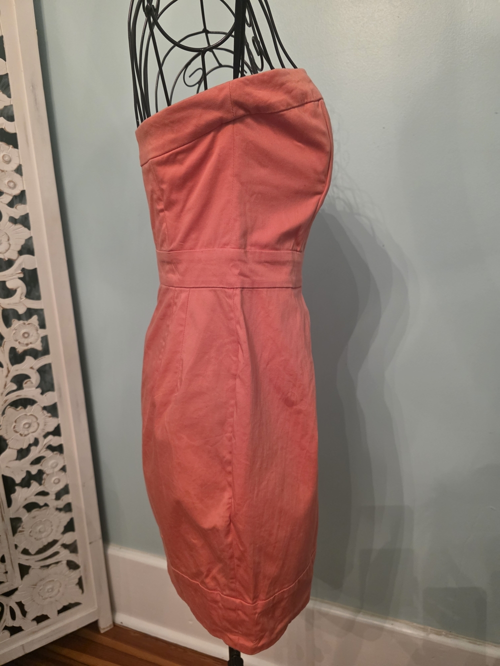 French Connection Strapless Coral Dress - Picture 5 of 8